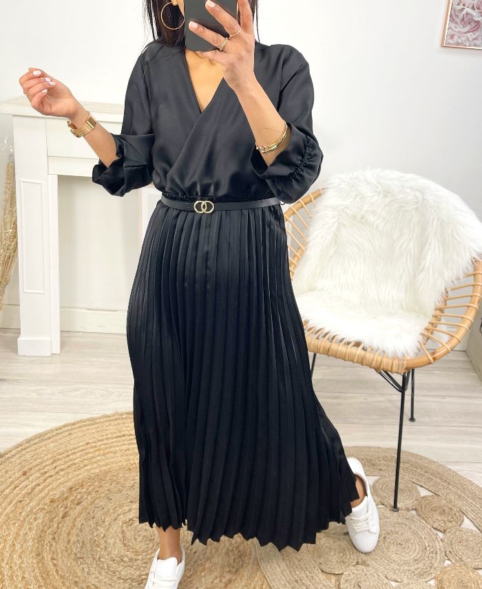 Dress Lmv Jurken Plissé Rok Lange Plisse Jurk Plissé Rok Zusss