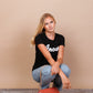T-shirt Amour | zwart