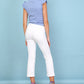 T-shirt met ruffle mouw | blauw