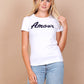 T-shirt Amour | wit