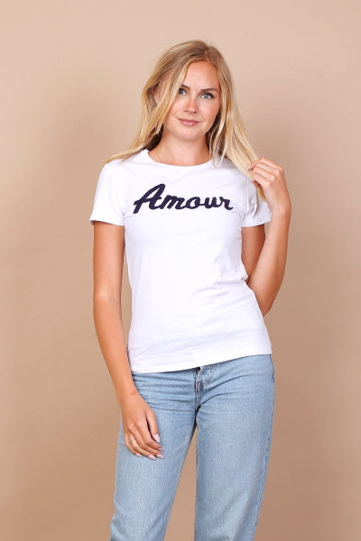 T-shirt Amour | wit