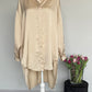 Satijnen blouse jurk | Goud