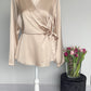 Blouse cache-coeur | beige