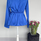 Blouse cache-coeur | blauw