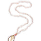 Ketting met glaskralen | roze
