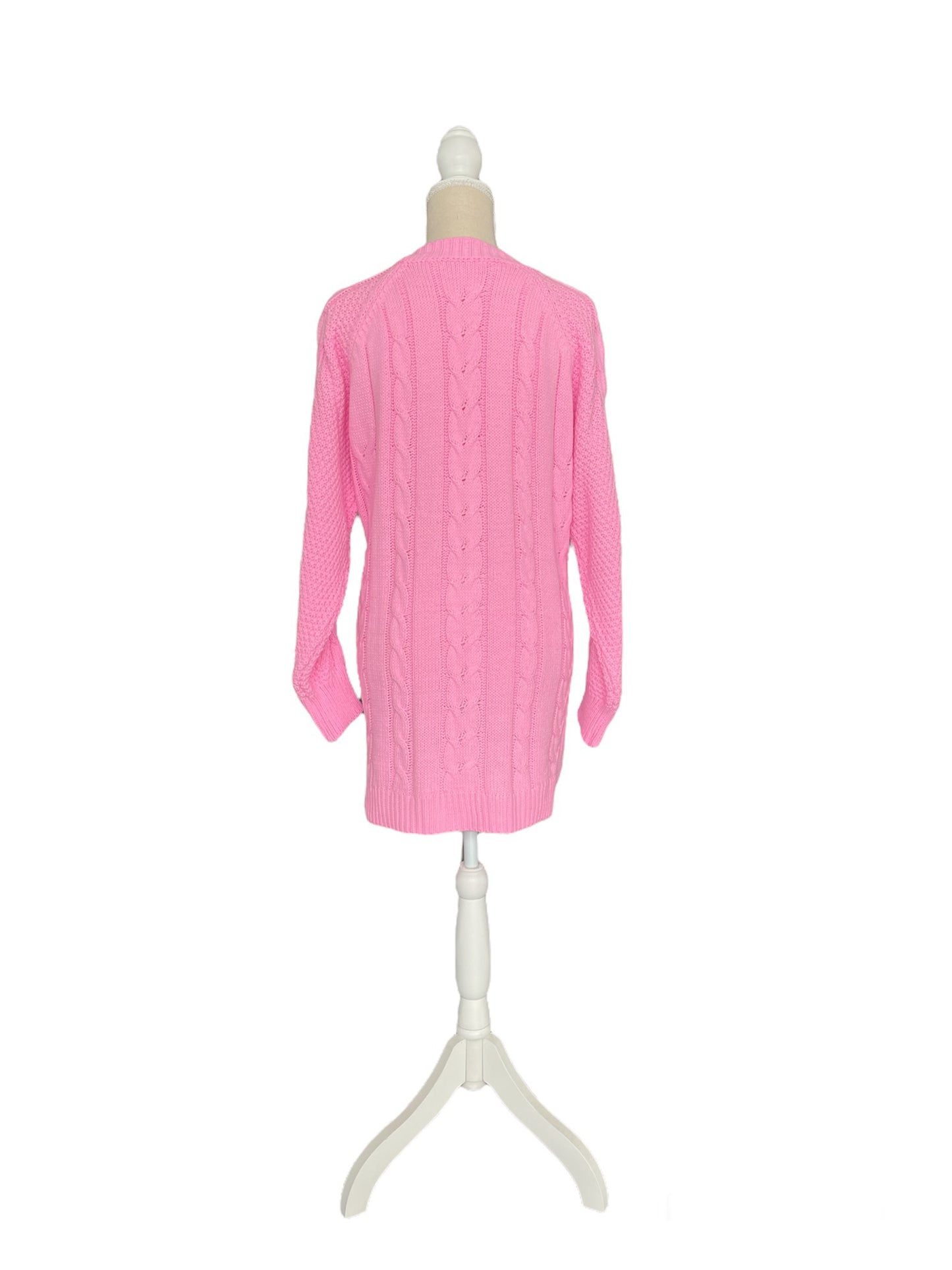 Lange knit vest | Roze