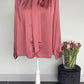 Blouse met strik | oud roze