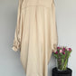 Satijnen blouse jurk | Goud