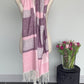 Sjaal | Roze/grijze