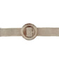 Raffia riem | Parelmoer