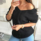 Pullover twist | Zwart