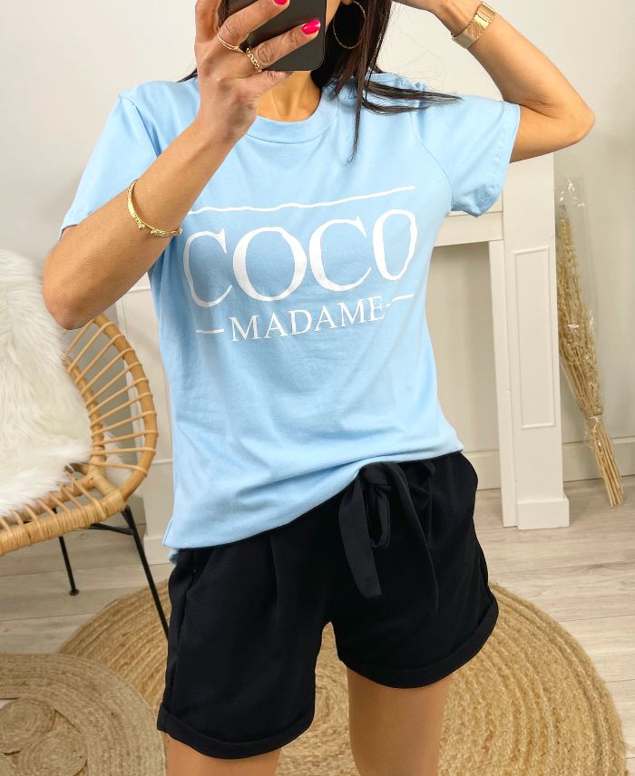 T-shirt Coco Madame | Blauw