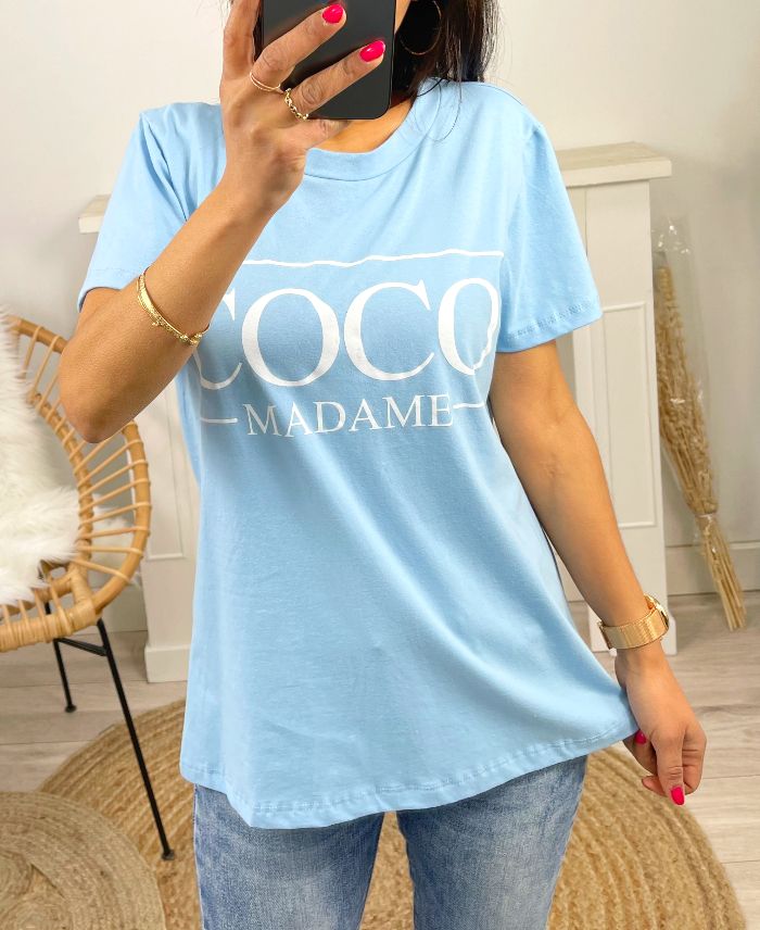 T-shirt Coco Madame | Blauw