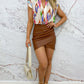 Ruffle topje | Beige